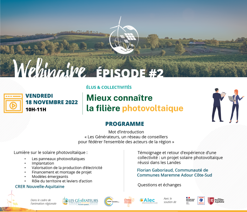 les générateurs-filière photovoltaïque